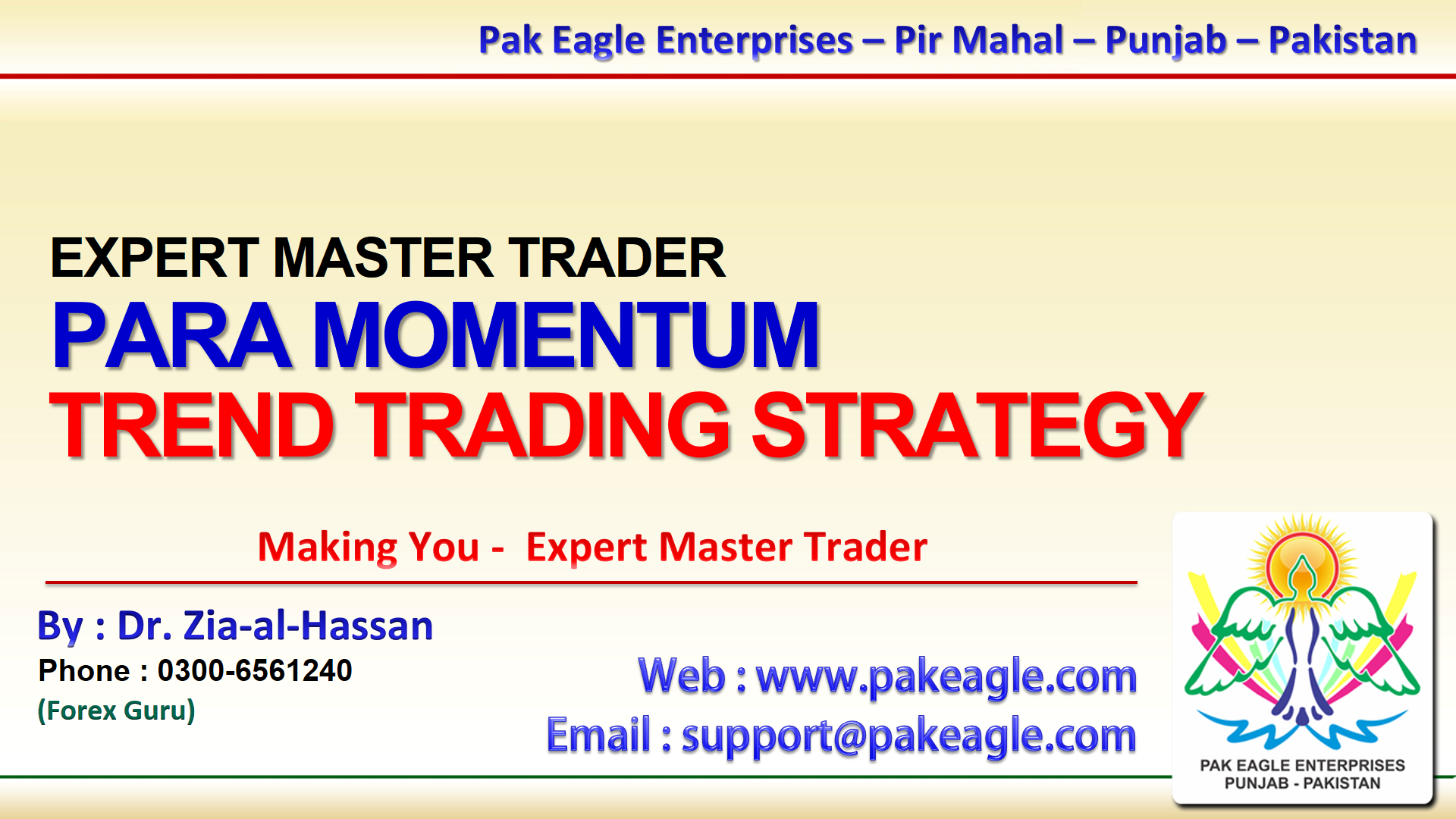 PakEagle.Com Para Momentum Trend Trading Free Forex Trading Short Timeframe Strategy Urdu Video Tutorial