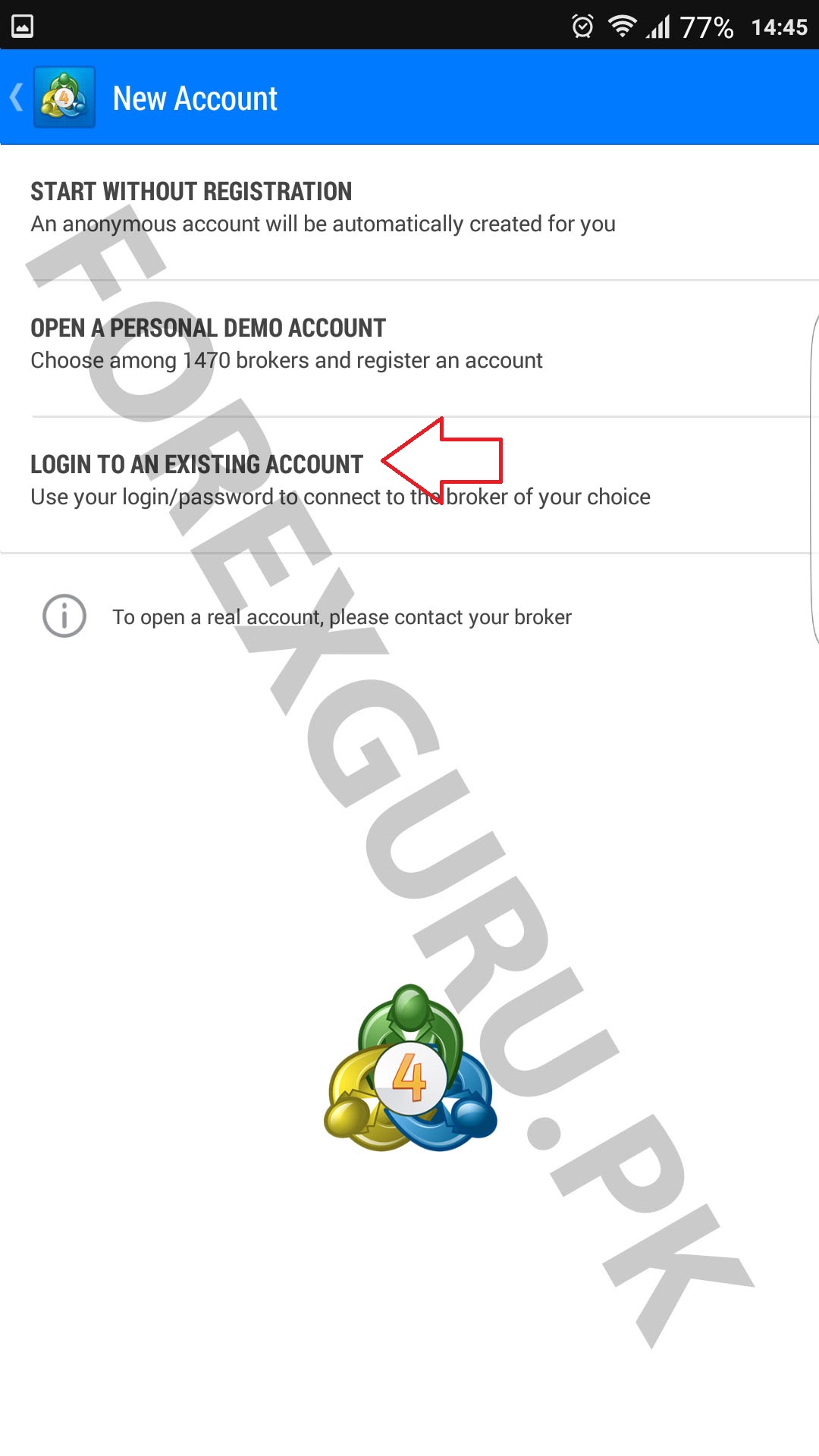 How To Login Your MT4 Forex Account On Android Application