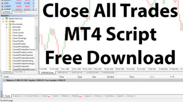 Close All Trades Script For Mt4