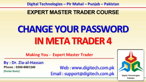 Change Your Password In MT4 In Urdu Hindi – Free Urdu Hindi Advance Forex Course By Dr. Zia-al-Hassan ForexGuru.Pk