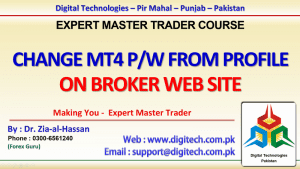 How To Change MT4 Password From Profile Account On Broker Web Site In Urdu Hindi