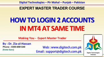 How To Login 2 Accounts At Same Time In MT4 In Urdu Hindi