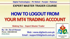 How To Log Out From Your Trading Account From MT4 In Urdu Hindi