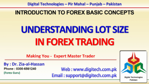 Understanding Lot Size In Forex Trading In Urdu Hindi