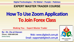 How To Use Zoom Application To Join Forex Training Class