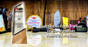 Best Global Partner Forex Trading Award To Dr. Zia-al-Hassan ForexGuru.Pk By Xm