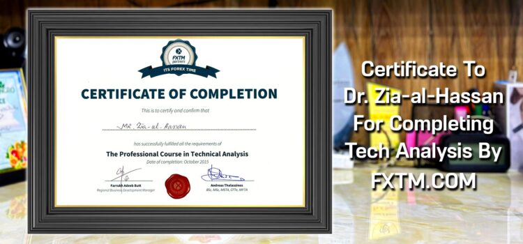 Certificate Of Completion Of Forex Trading Technical Analysis Course By FXTM 17-Oct-2015