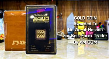 Xm.Com Awarded With A Gold Coin To Zia-al-Hassan As Best Forex Trader