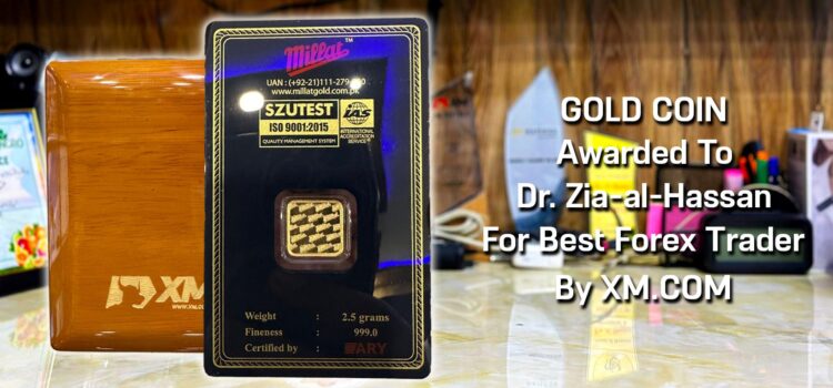 Xm.Com Awarded With A Gold Coin To Zia-al-Hassan As Best Forex Trader
