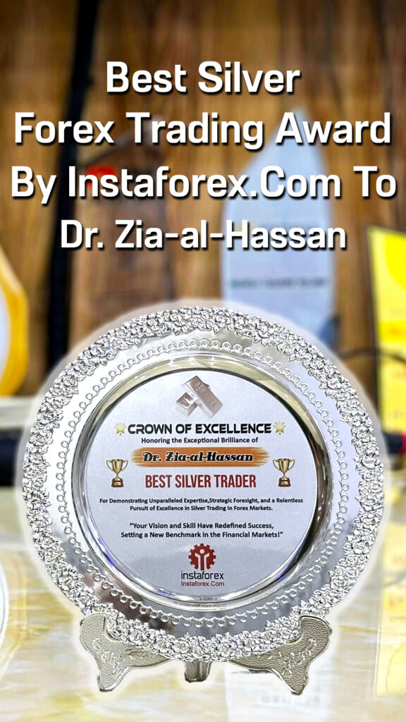 Best Silver Forex Trader Silver Shield awarded by InstaForex to Dr Zia Al Hassan